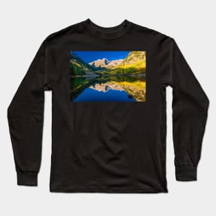 Maroon Bells Reflection Long Sleeve T-Shirt